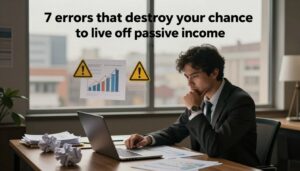 7 erros que destroem sua chance de viver de renda passiva