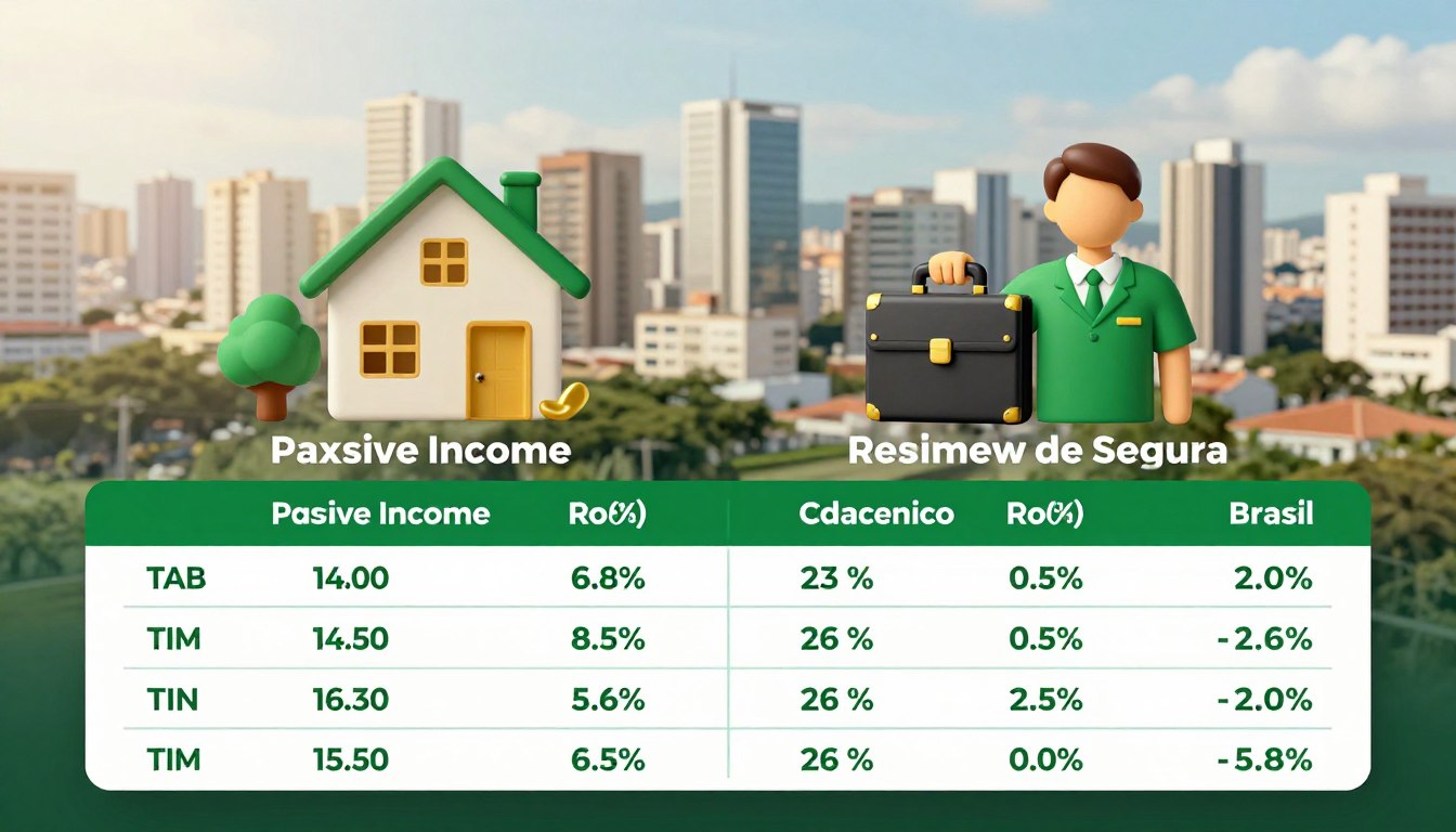 Diferença tributária entre renda passiva e serviço no Brasil