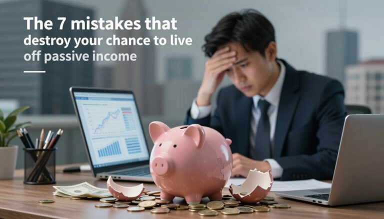 Os 7 erros que destroem sua chance de viver de renda passiva
