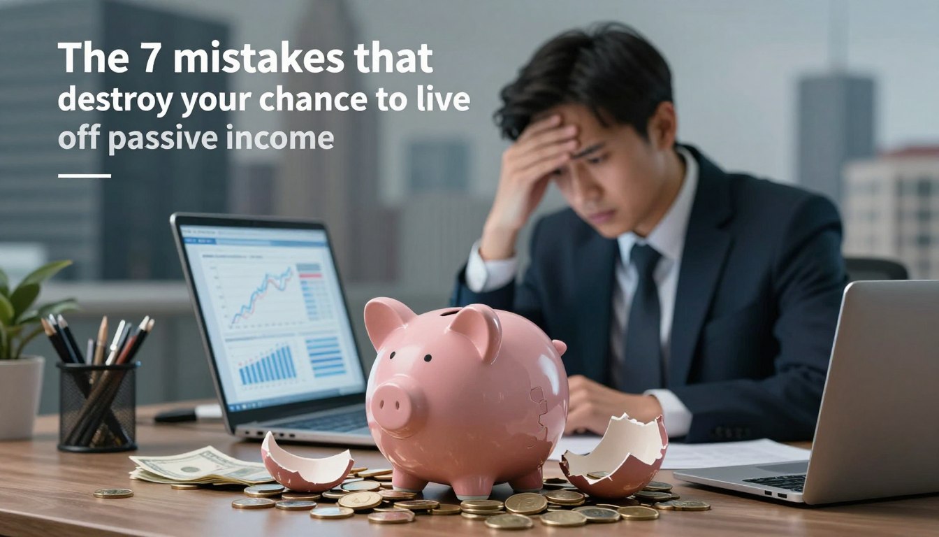 Os 7 erros que destroem sua chance de viver de renda passiva